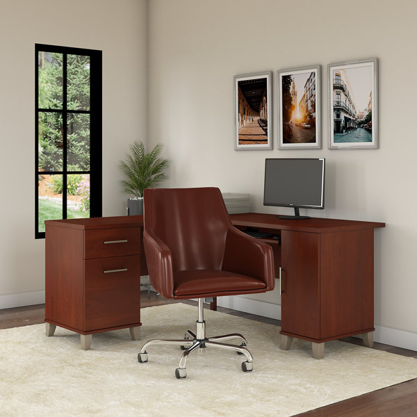 Wade Logan® Anousha Masala Reversible LShape Desk and Chair Set
